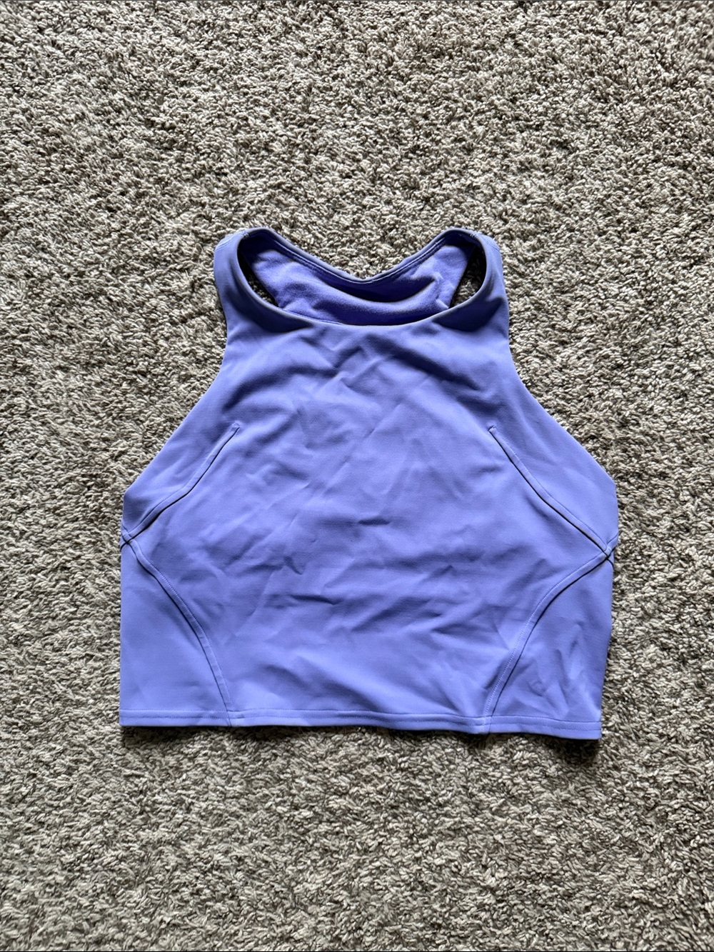 Lavender Lululemon High Neck Crop Tank